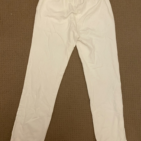 Medium White Fleece Pants - Picture 2 of 3